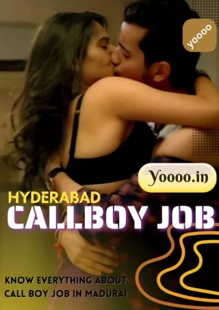 Call boy jobs in Hyderabad can help you live a good life