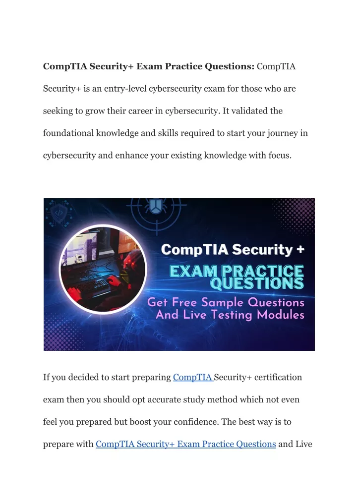 Ppt Comptia Security Exam Practice Questions Ace Your Comptia Security Exam Powerpoint 4308