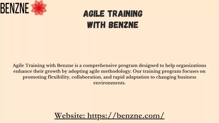 agile training with benzne
