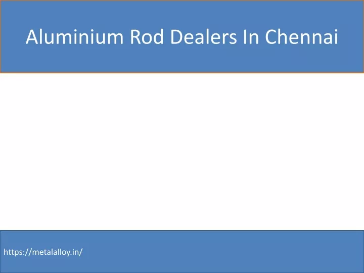 aluminium rod dealers in chennai