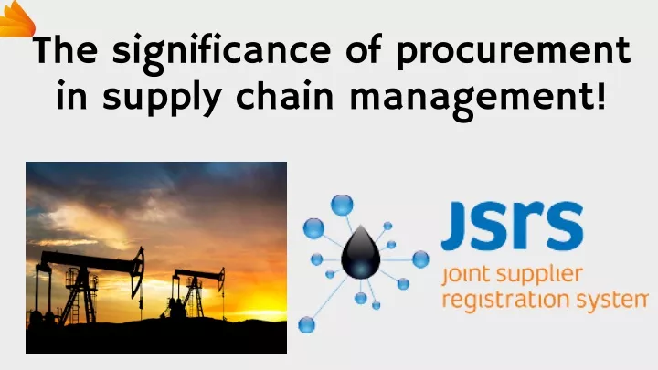 the significance of procurement in supply chain