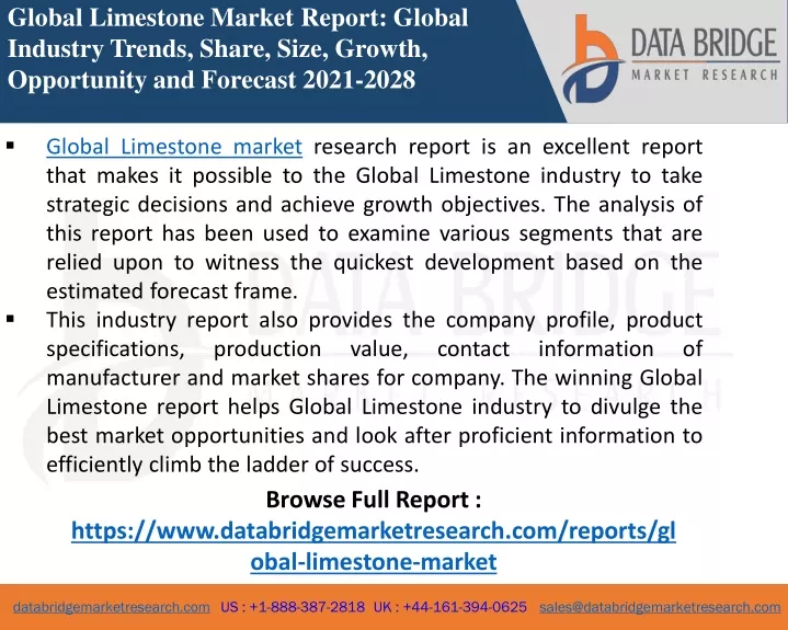 global limestone market report global industry