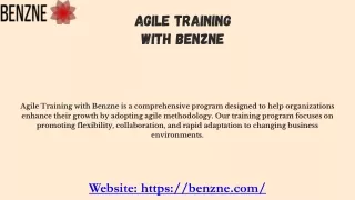 agile training with benzne