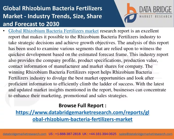 global rhizobium bacteria fertilizers market