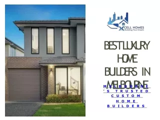 Best Luxury Home Builders in Melbourne