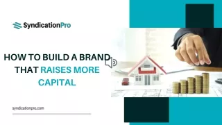 How to Build a Brand that Raises More Capital