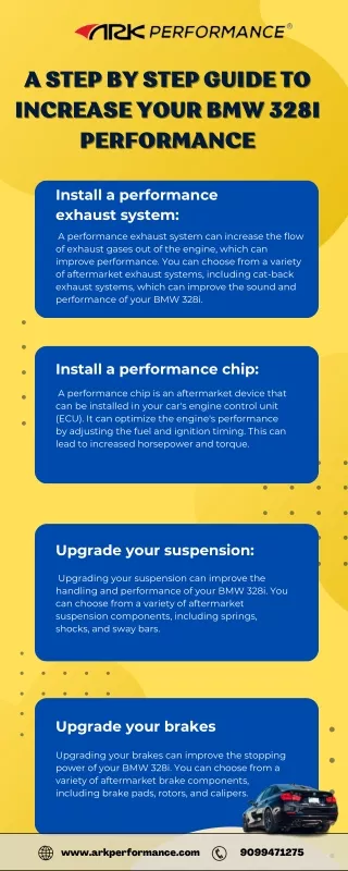 A step by step guide to Increase Your BMW 328i Performance