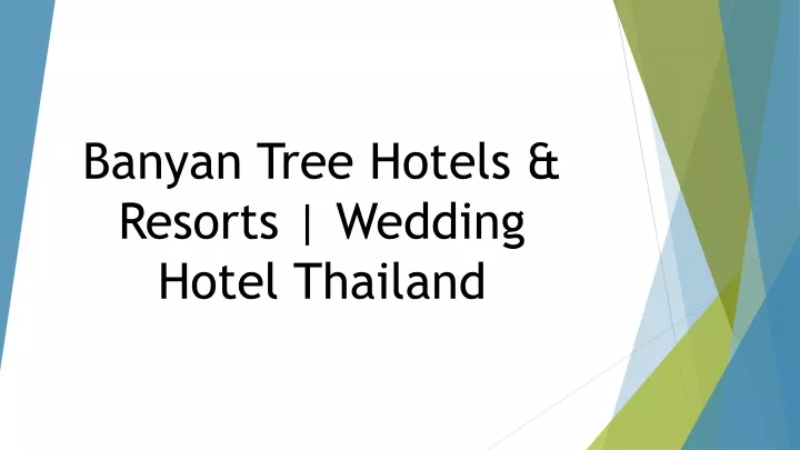 banyan tree hotels resorts wedding hotel thailand