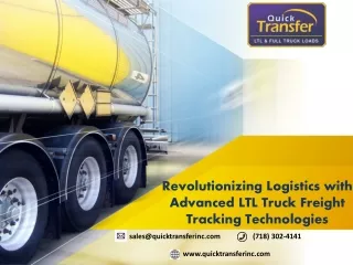 Revolutionizing Logistics with Advanced LTL Truck Freight Tracking Technologies