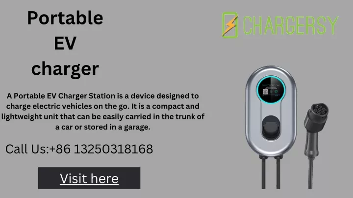 portable ev charger