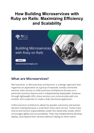 How Building Microservices with Ruby on Rails_ Maximizing Efficiency and Scalability