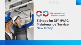 5 Steps for DIY HVAC Maintenance Service NJ