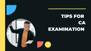 Tips for  CA Examination