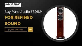 Buy Fyne Audio F501SP for Refined Sound