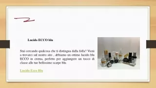 lucido ecco blu