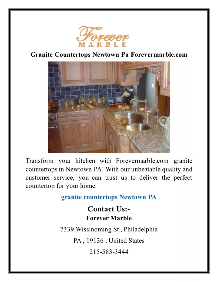 granite countertops newtown pa forevermarble com