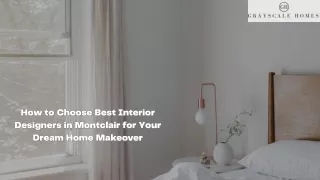 How to Choose Best Interior Designers in Montclair for Your Dream Home Makeover