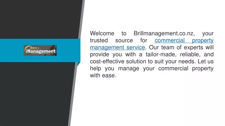 welcome to brillmanagement co nz your trusted