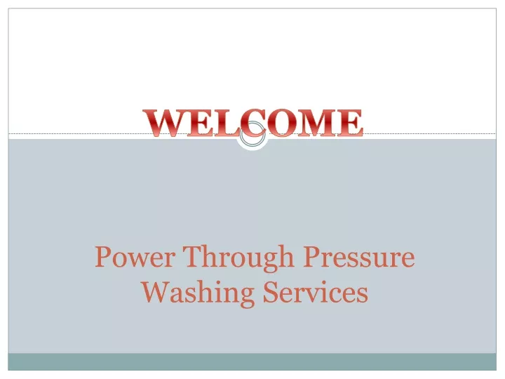 power through pressure washing services