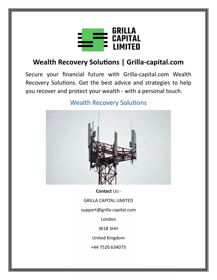 wealth recovery solutions grilla capital com