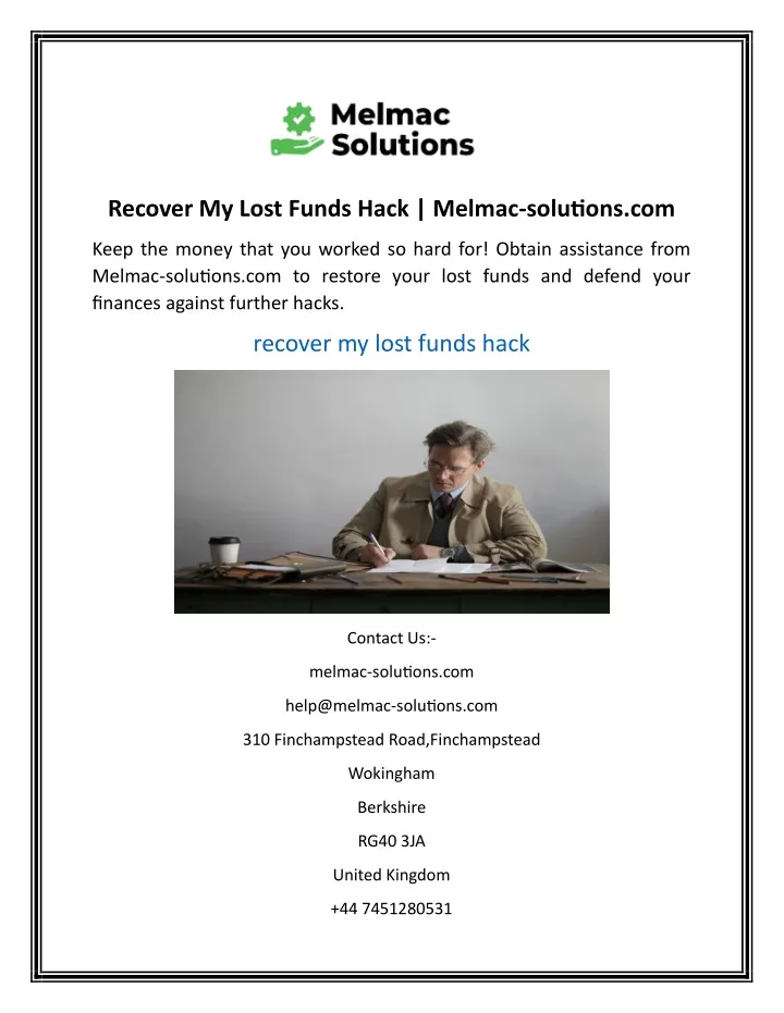recover my lost funds hack melmac solutions com