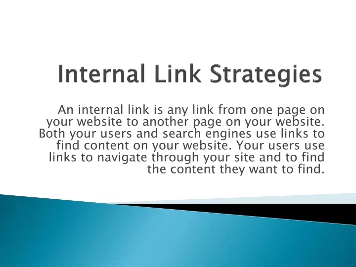 internal link strategies