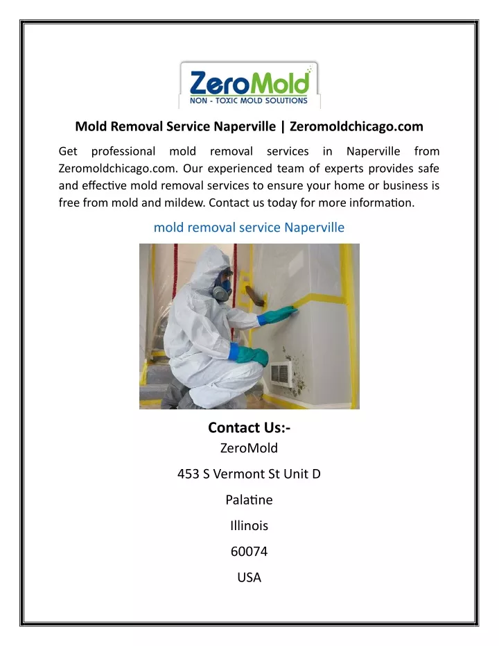 mold removal service naperville zeromoldchicago