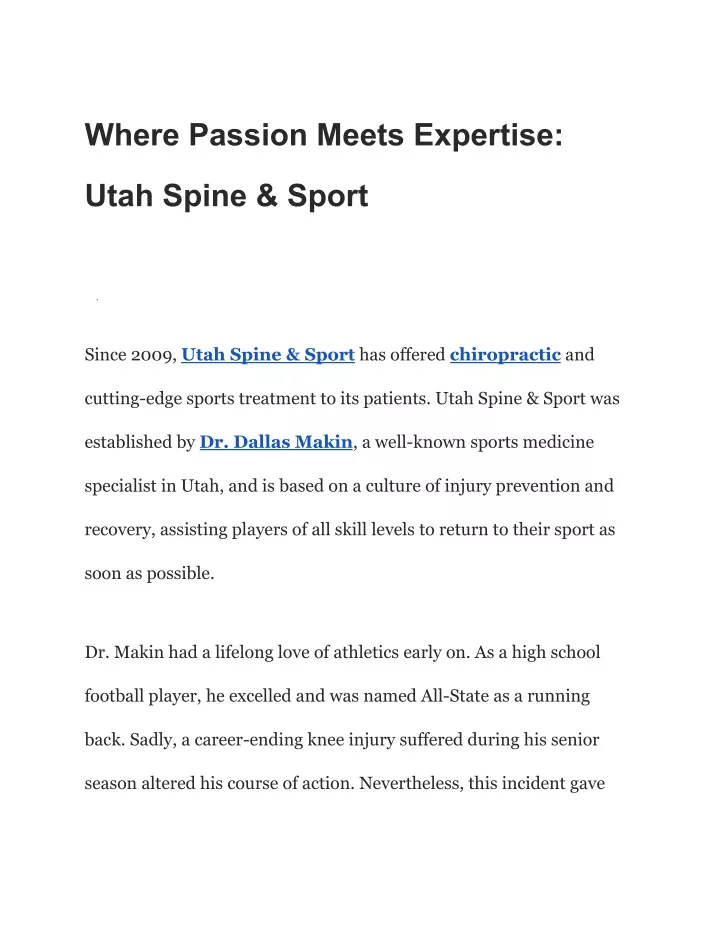 where passion meets expertise