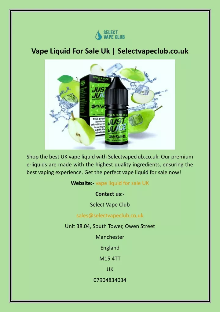 vape liquid for sale uk selectvapeclub co uk