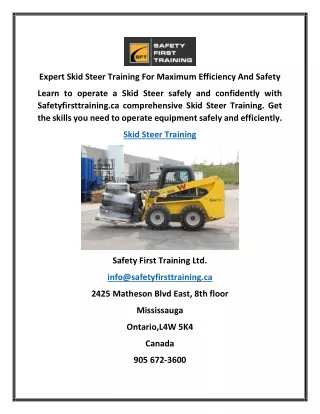 expert skid steer training for maximum efficiency