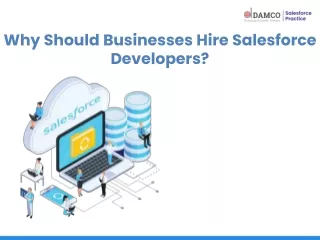 why should businesses hire salesforce developers