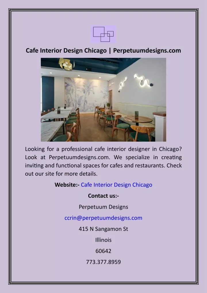 cafe interior design chicago perpetuumdesigns com