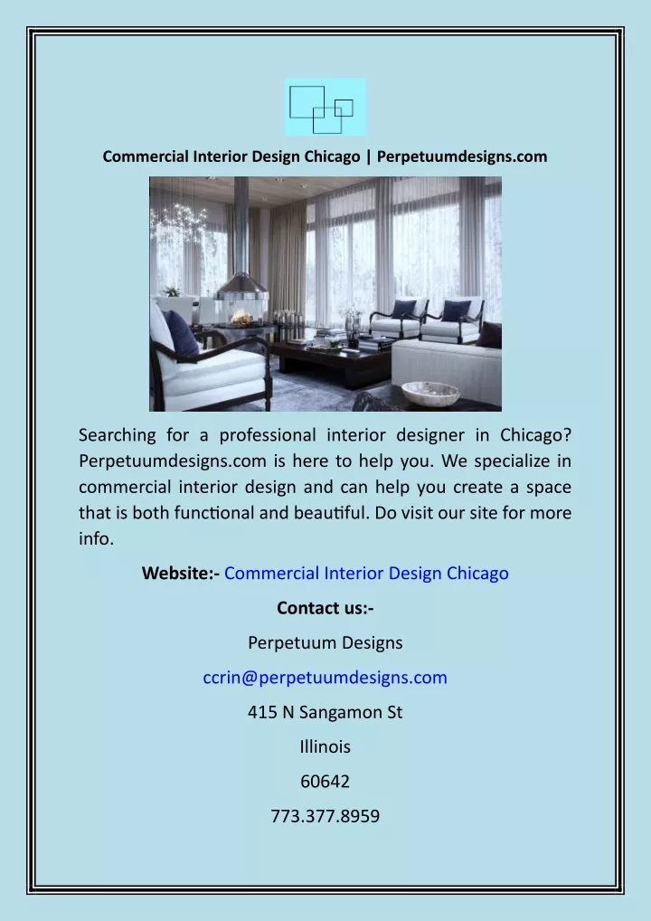 Commercial Interior Design Chicago N 
