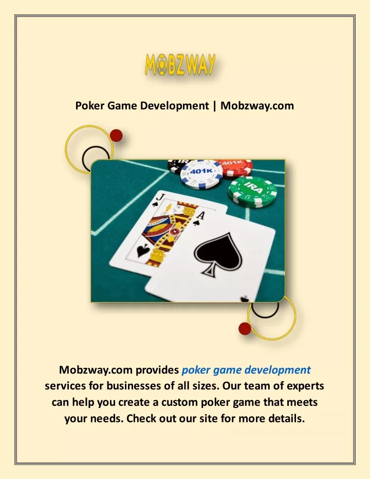 poker game development mobzway com