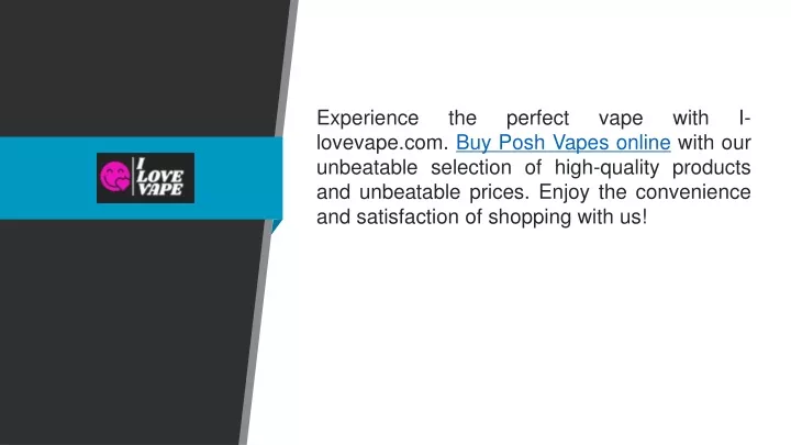 experience the perfect vape with i lovevape