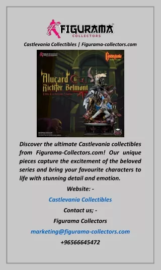 Castlevania Collectibles  Figurama-collectors