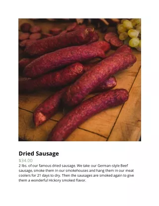 Dried Sausage