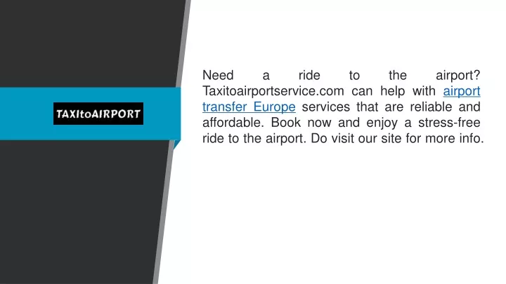 need a ride to the airport taxitoairportservice