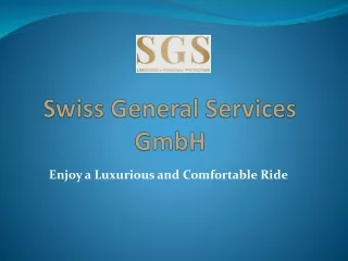 Limousine Service Switzerland