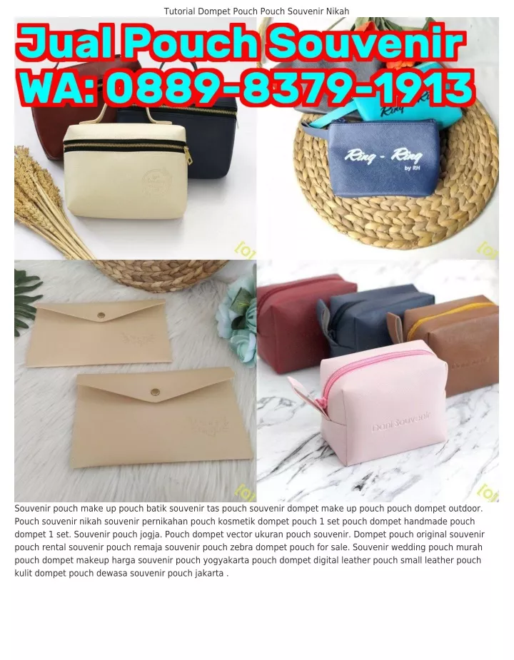 tutorial dompet pouch pouch souvenir nikah