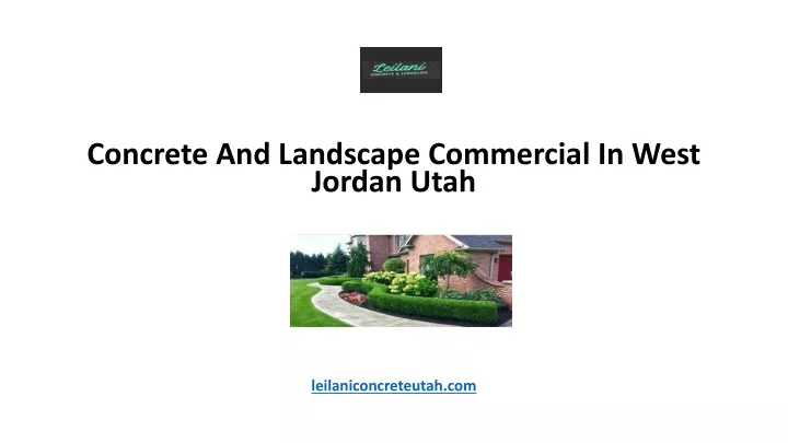 concrete and landscape commercial in west jordan