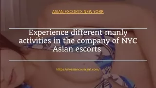 Experience different manly activities in the company of NYC Asian models
