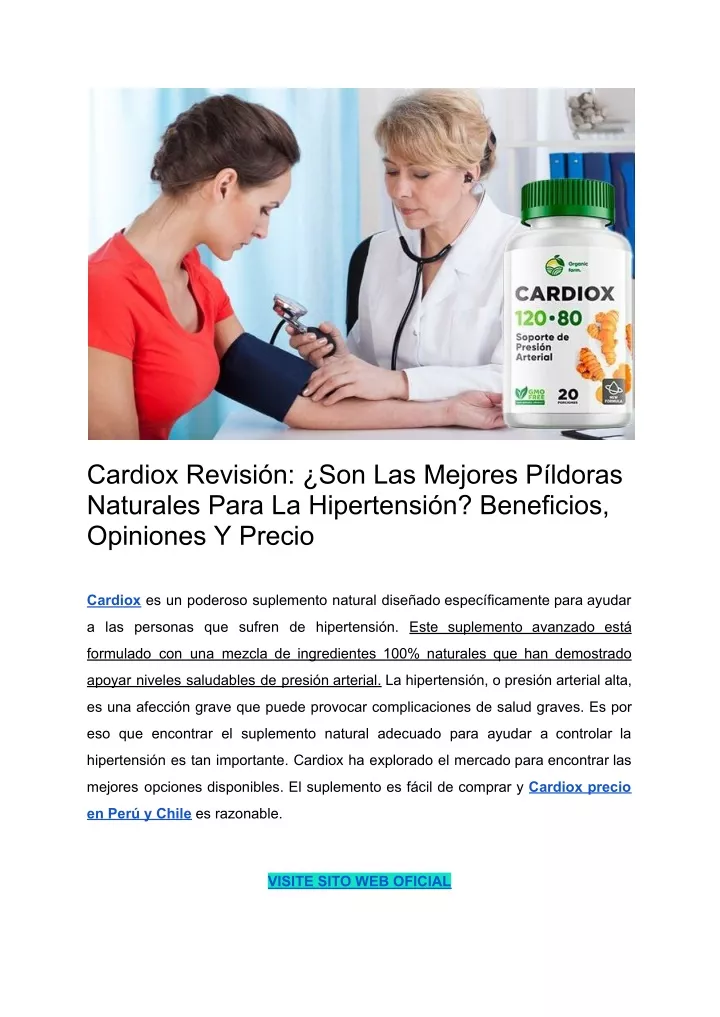 cardiox revisi n son las mejores p ldoras