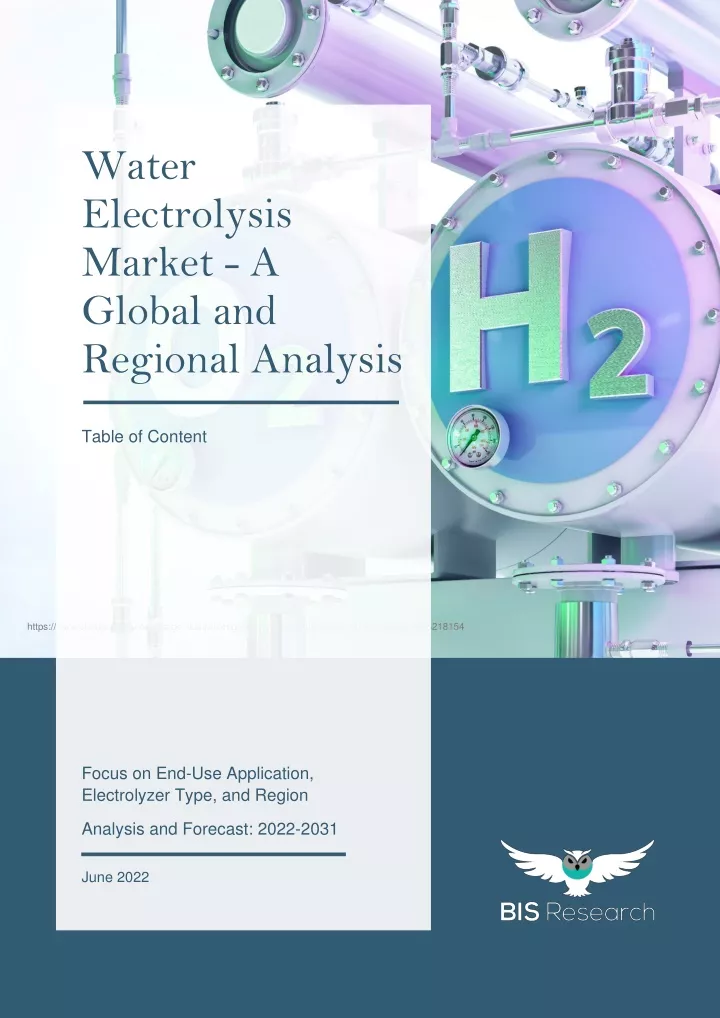 water electrolysis market a global and regional