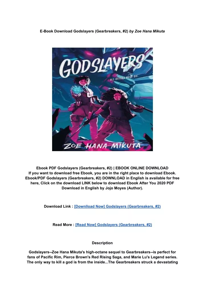 e book download godslayers gearbreakers