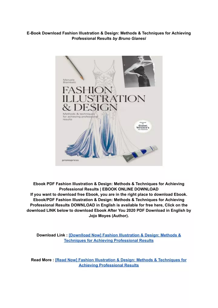 e book download fashion illustration design