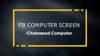 Fix Computer Screen