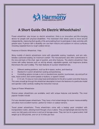 Electric Wheelchairs: Revolutionizing Mobility