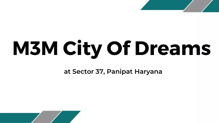 m3m city of dreams