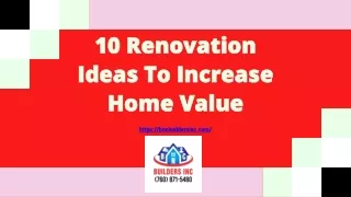 10 renovation ideas to increase home value